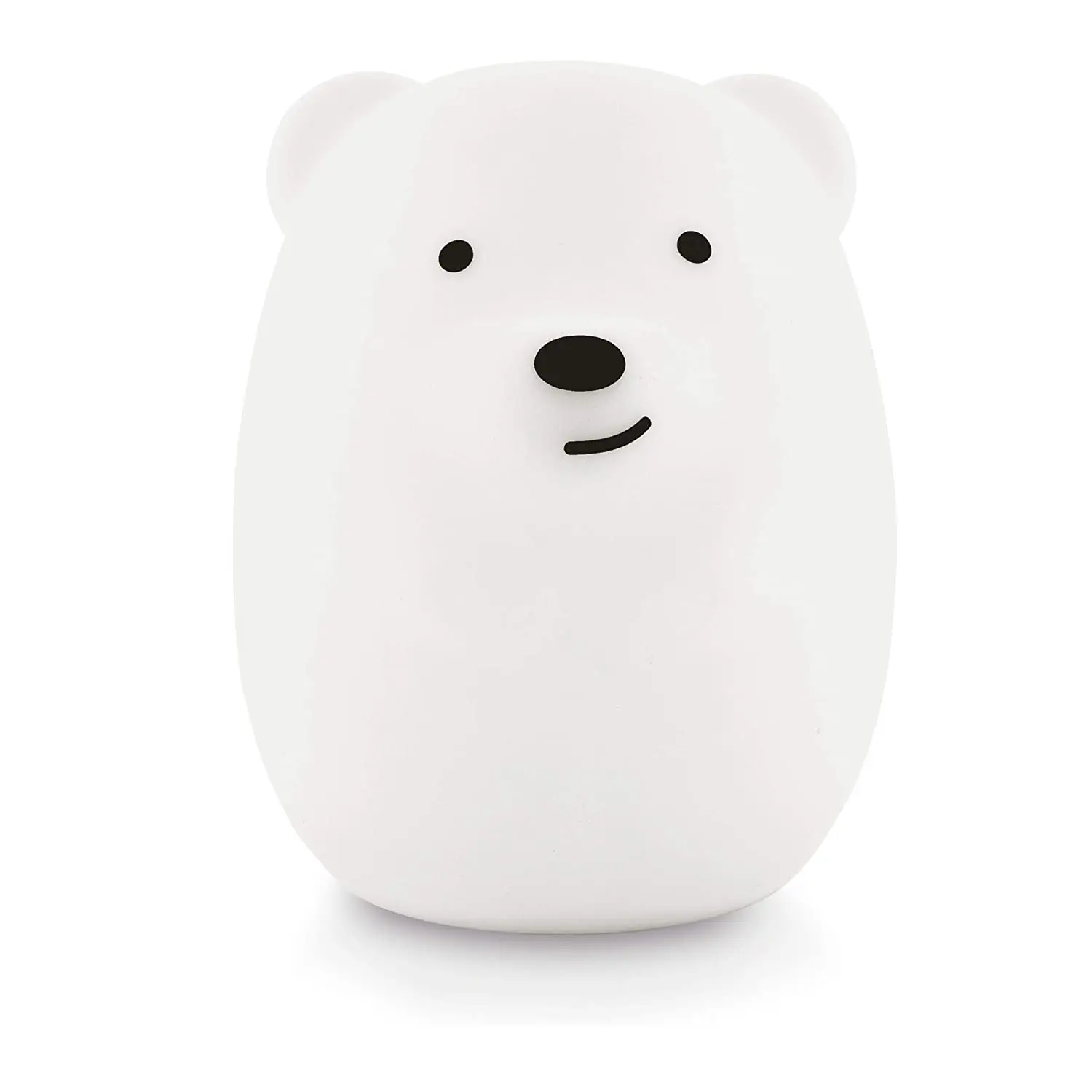 Lumipets Bear Night Light for Kids Cute Silicone LED Animal Baby Nursery Nightlight Which Changes Color by Tap | Лампы и освещение