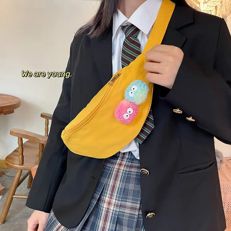 

Fashion nylon waist bag lady waist bag chest bag travel mobile phone bag lady messenger bag girl cute wallet