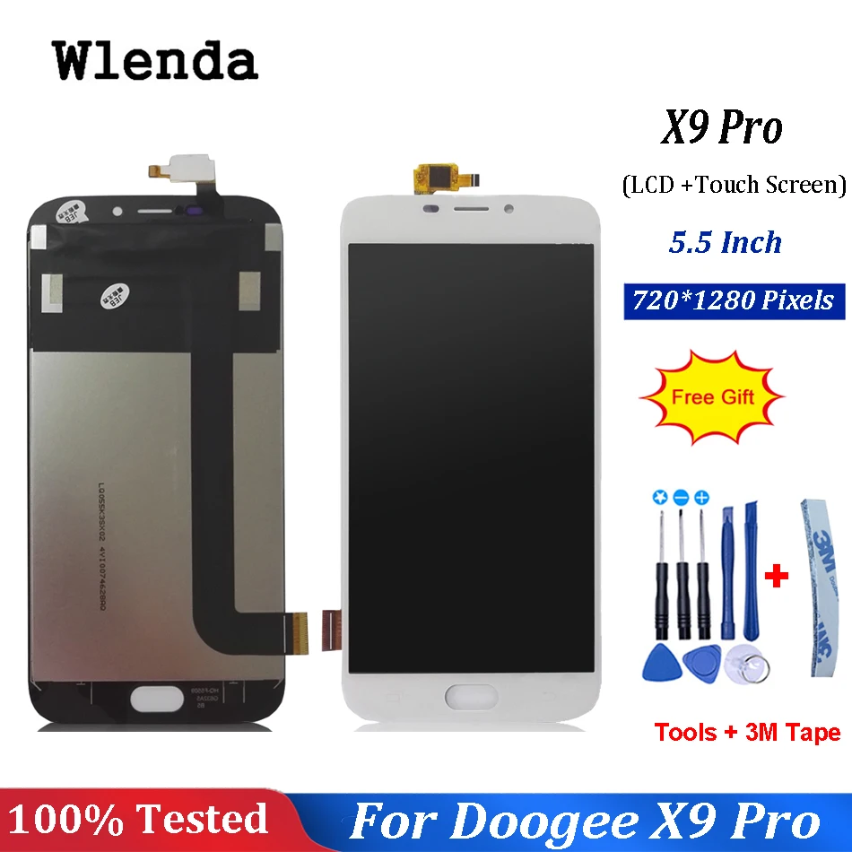 ЖК-дисплей 5 дюйма Для Doogee X9 Pro и аксессуары для мобильных телефонов с бесплатными