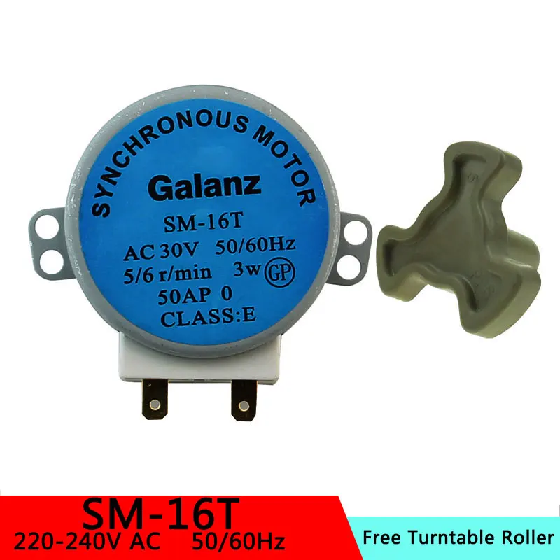 

SM-16T AC30V 3W 50/60Hz Micro Turntable Synchronous Tray Motor Microwave Oven Accessories Spares Parts Core Coupling Clutch