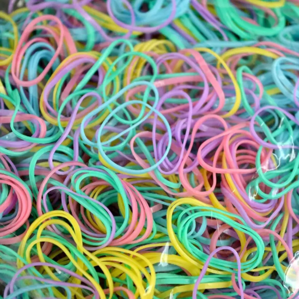 Прозрачные резинки для волос 1000 шт.| |