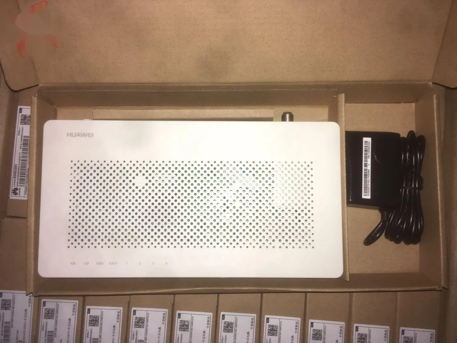 100% оригинальный новый Huaw ei hg8042 GPON 1 GE + 3 FE Dual fiber wave 4 сетевых порта CA TV интерфейс RF