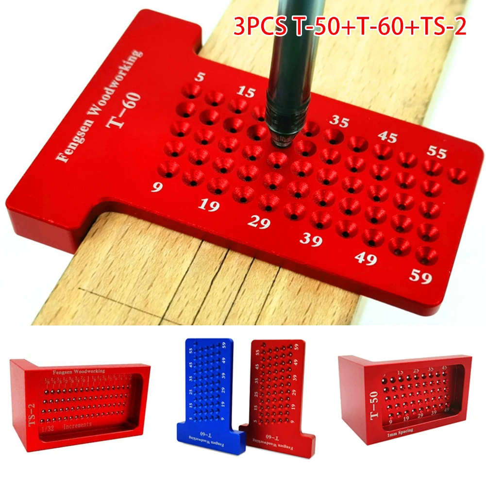 

Square Hole Woodworking Ruler Various Combinations T-type High Quality