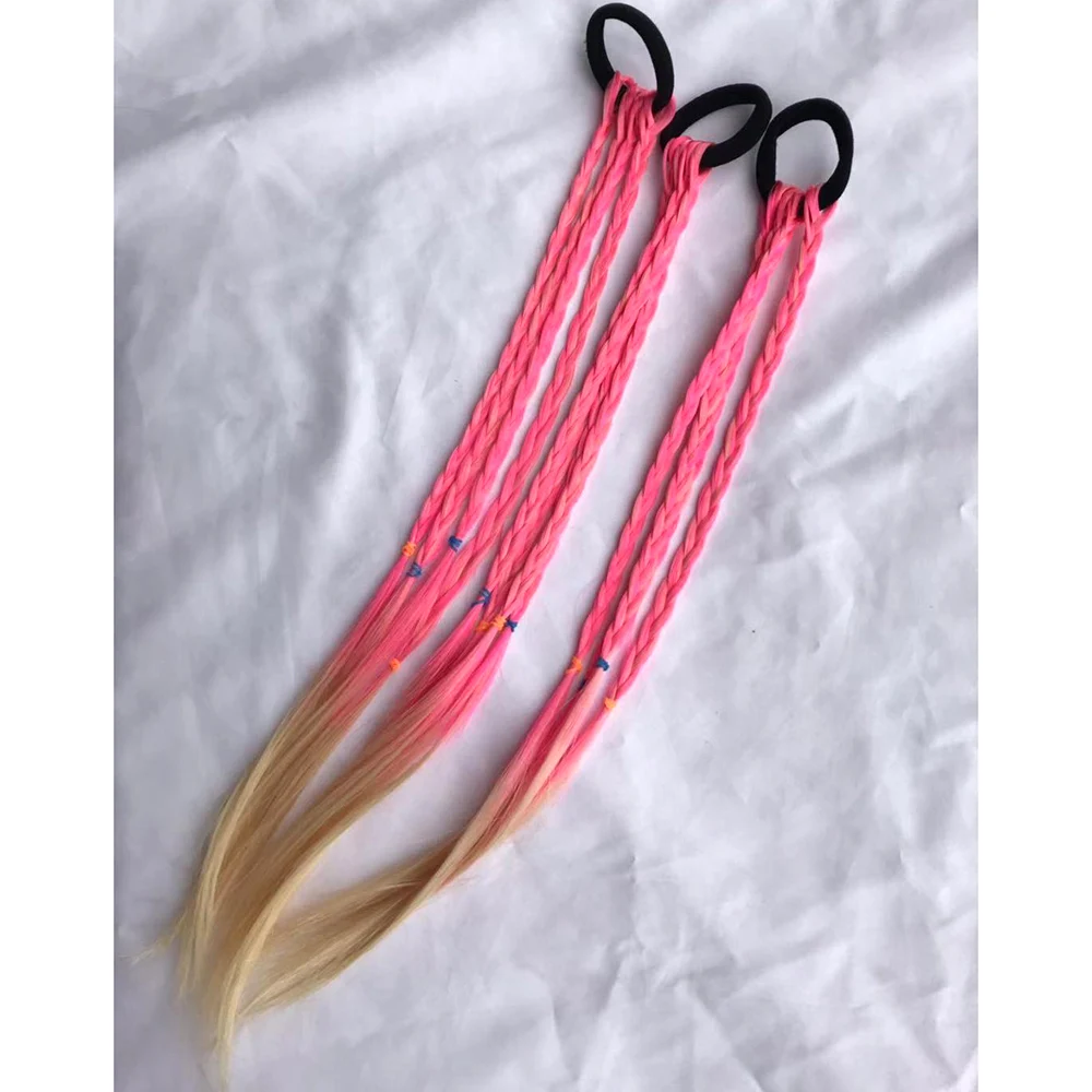 

Cute Girls Elastic Hair Rope Rubber Bands Braides Hair Accessories Wig Ponytail Hair Ring Kids Twist Braid Rope Hair Braider