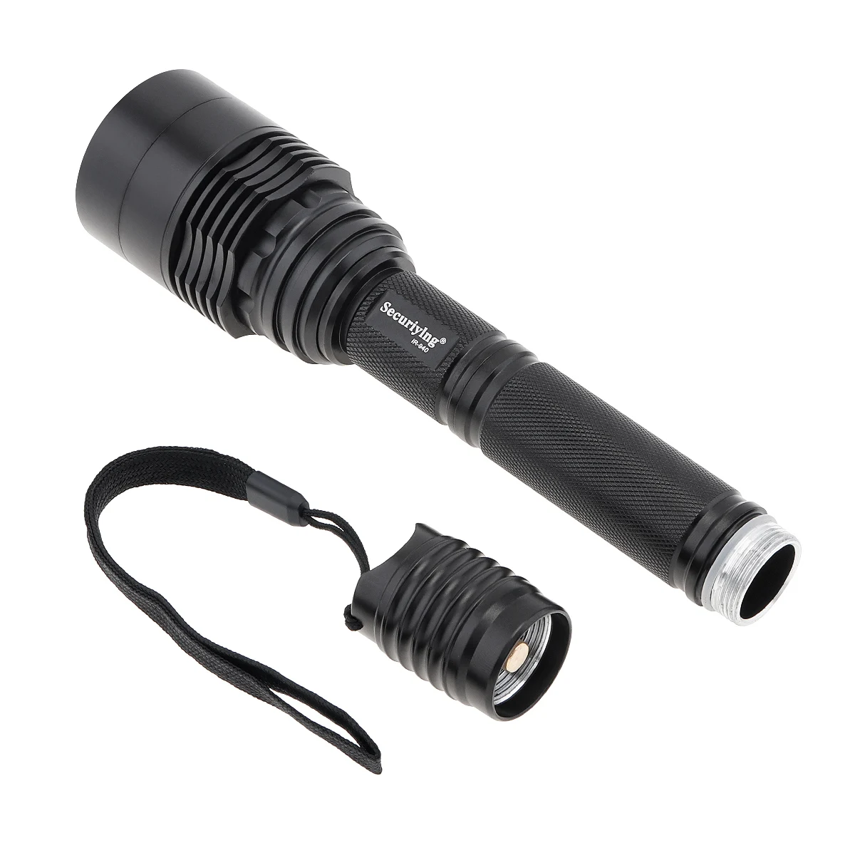 securitying infrared flashlight t50 10w ir 850nm 940nm led zoomable hunting light torch 18650 for night vision device free global shipping