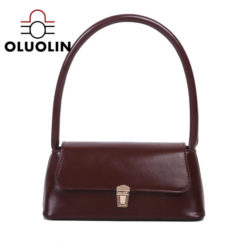 

Women Baguette Bags Underarm Handbags Fashion Hand Bag Lock Wild Shoulder Bag Lady Casual Crossbody School Girl Outdoor Shopping