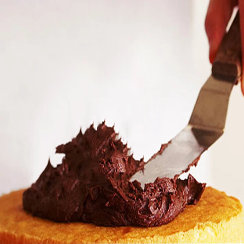 4/12 дюймов шпатель Нержавеющая сталь скребок нож для кремового торта форма