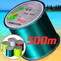 500m fishing line 2 64lb 39lb fluorocarbon coating treatment process carbon surface nylon line for freshwater saltwater fishing