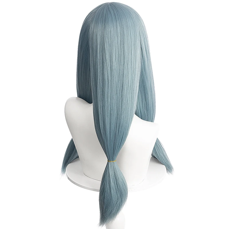 

Anime Jujutsu Kaisen Mahito Cosplay Wigs Long Blue Double Ponytails Heat Resistant Synthetic Halloweenparty Role Play Wig