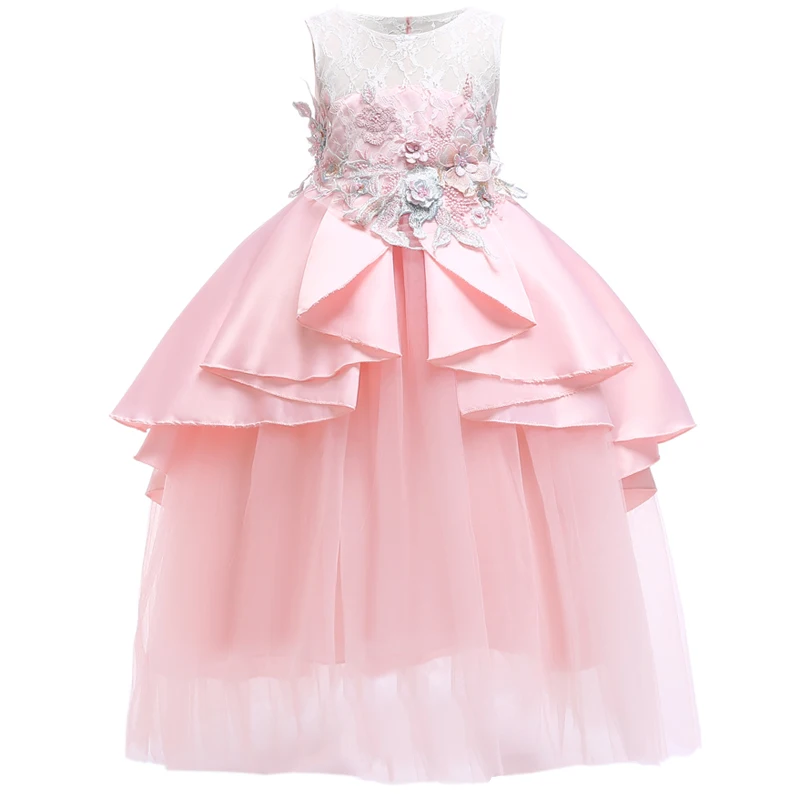 New 2019 Winter Costumes Party Wedding Kids Dresses For Girls Christmas Dress Princess Children Clothing 10 12 Year |