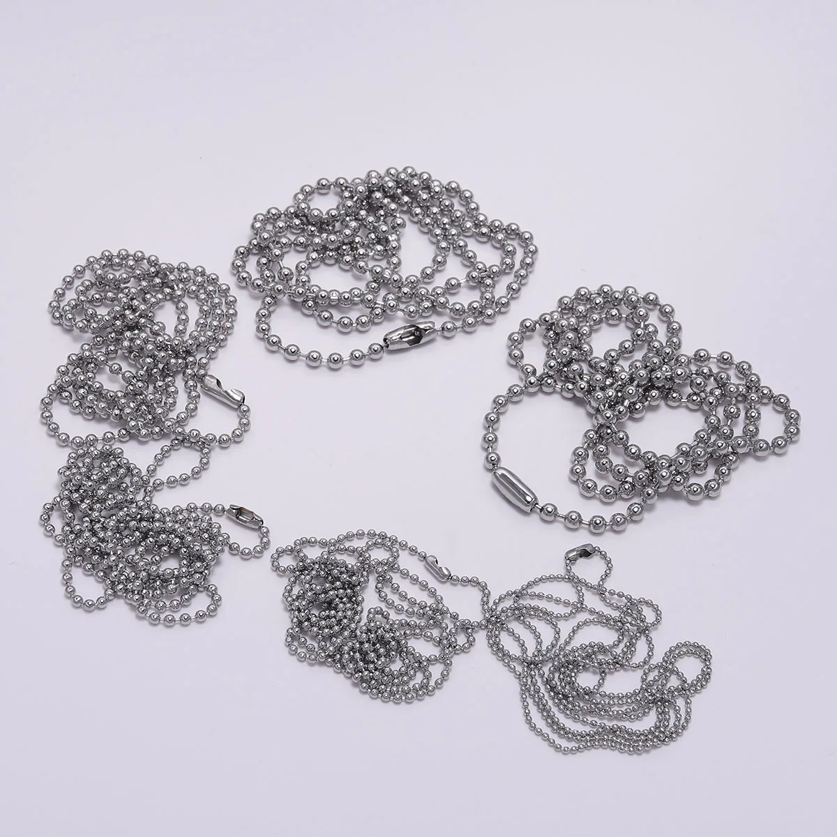 5 шт. шариковые цепочки из нержавеющей стали для DIY коннектора застежки шаровой