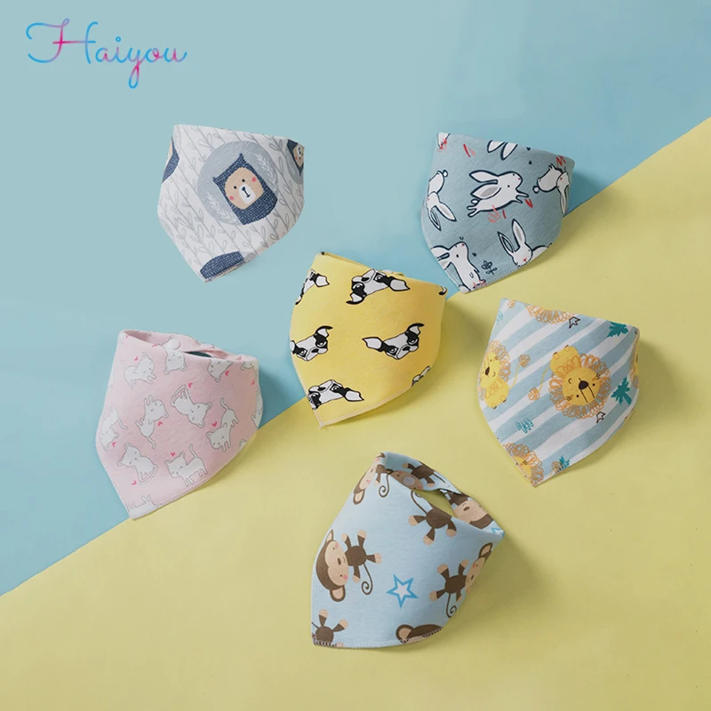 

Baby pure cotton double face Bib pure cotton mouth water bag summer anti dirty water absorption anti vomiting triangular towel
