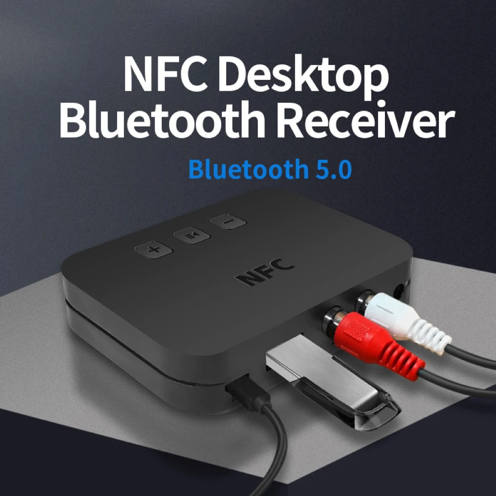 

Bluetooth 5.0 Audio Receiver Wireless Stereo Music Transmission With RCA 3.5 AUX Jack Adapter Support U Disk NFX Connect
