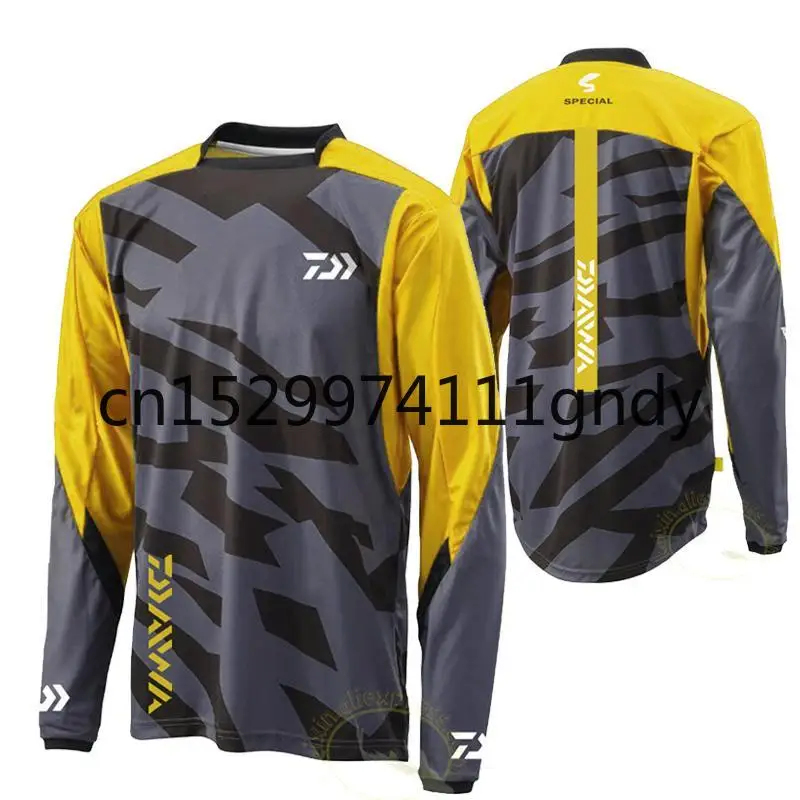 

2020 Daiwa Cycling Fishing Jerseys Anti-mosquito Quick Dry Fishing Sportswear Fishing Clothing Long Sleeve Anti-UV Autumn Shirt