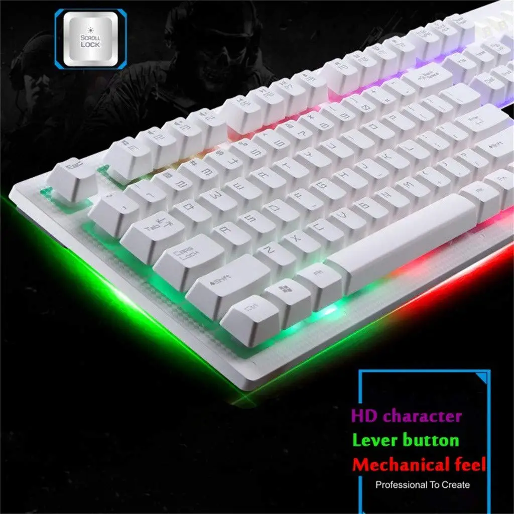 Игровая механическая клавиатура G20 RGB 12 классных светодиодных режимов с