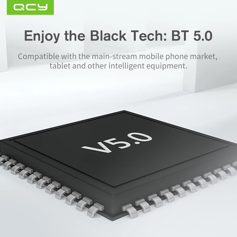 QCY MINI2 Bluetooth наушники с микрофоном беспроводные для музыки бизнеса