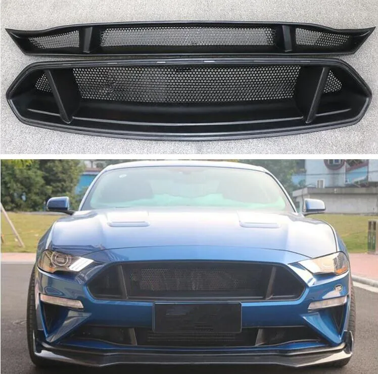 ABS праймер/углеродное волокно выше и ниже переднего бампера гоночная сетчатая