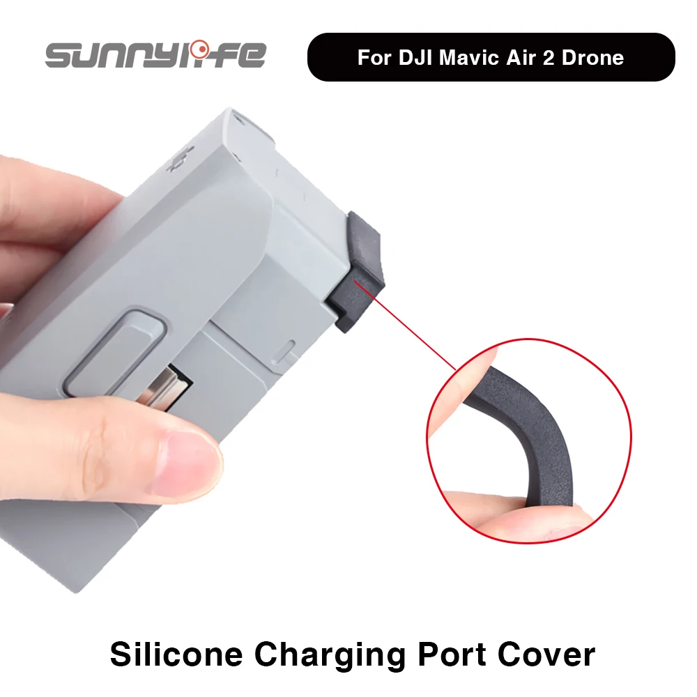

Чехол для зарядного порта Sunnylife для DJI Mavic Air 2, 3 шт., мягкий силикон, защита от царапин, контакты аккумулятора, аксессуары для дрона