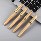 Деревянные бамбуковые перьевые ручки, оригинальные чернильные ручки 0,7 мм
