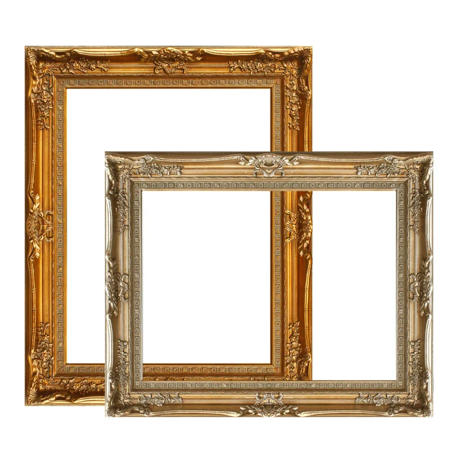 

Oil painting frame line mounting luxury classic art decorative frame ship hotel mirror frame photo frame customized wholesale