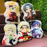 anime naruto special shaped pillow sofa cushion sasuke minato akatsuki itachi manga double sided pillow stuffed plush toys gift