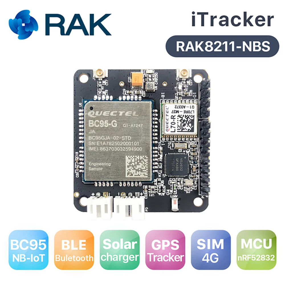 NB IoT Bluetooth 5 и раньше с Quectel BC95 сенсорный узел GPS Φ зарядное устройство солнечной