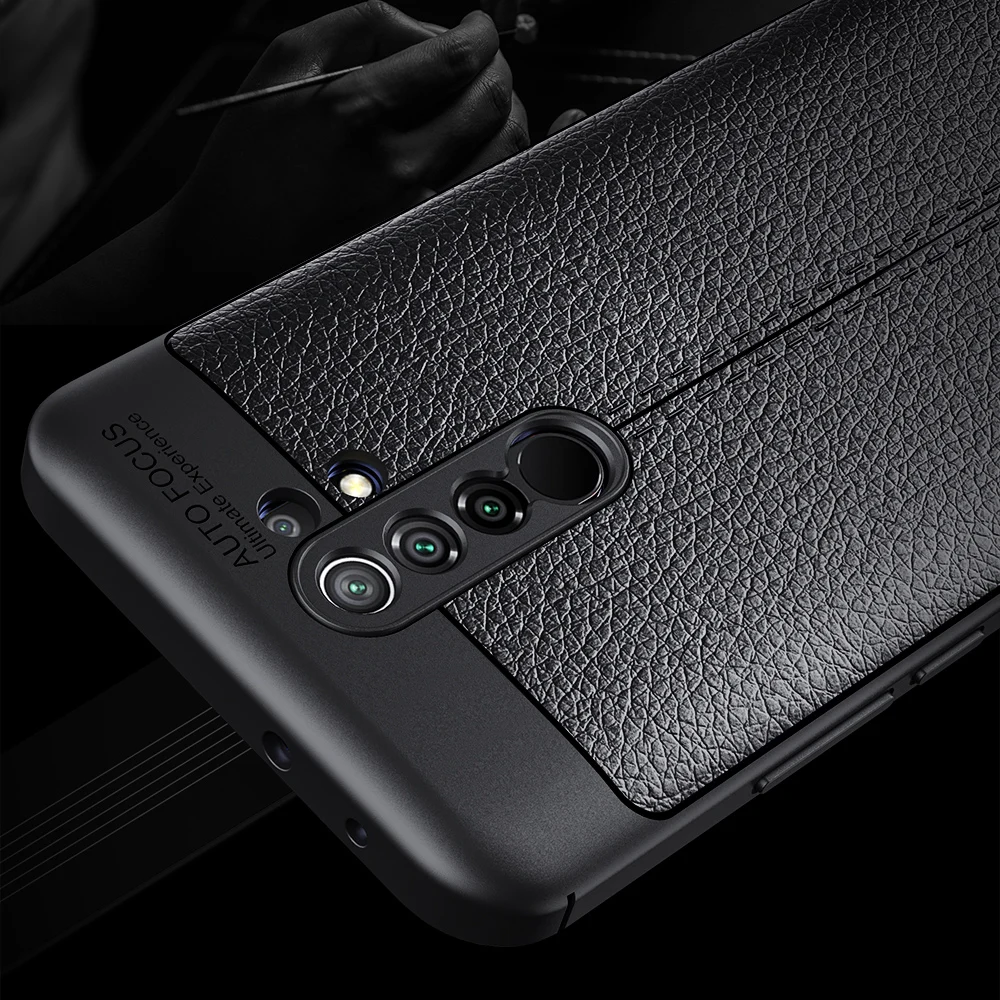 keysion luxury shockproof case for redmi 9 litchi leather silicone phone back cover for xiaomi redmi note 9 10x 4g 10 pro 5g free global shipping