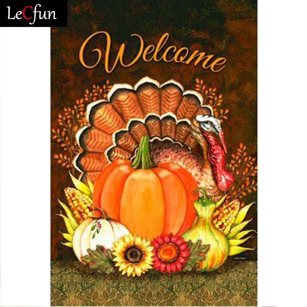 

Алмазная 5d картина LeCfun с надписью «Добро пожаловать на осень, День благодарения»