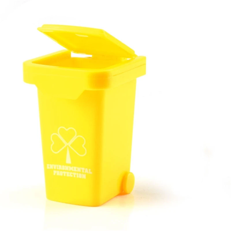 Разноцветные Мини-корзины для кукольного домика пластиковая мусорная корзина