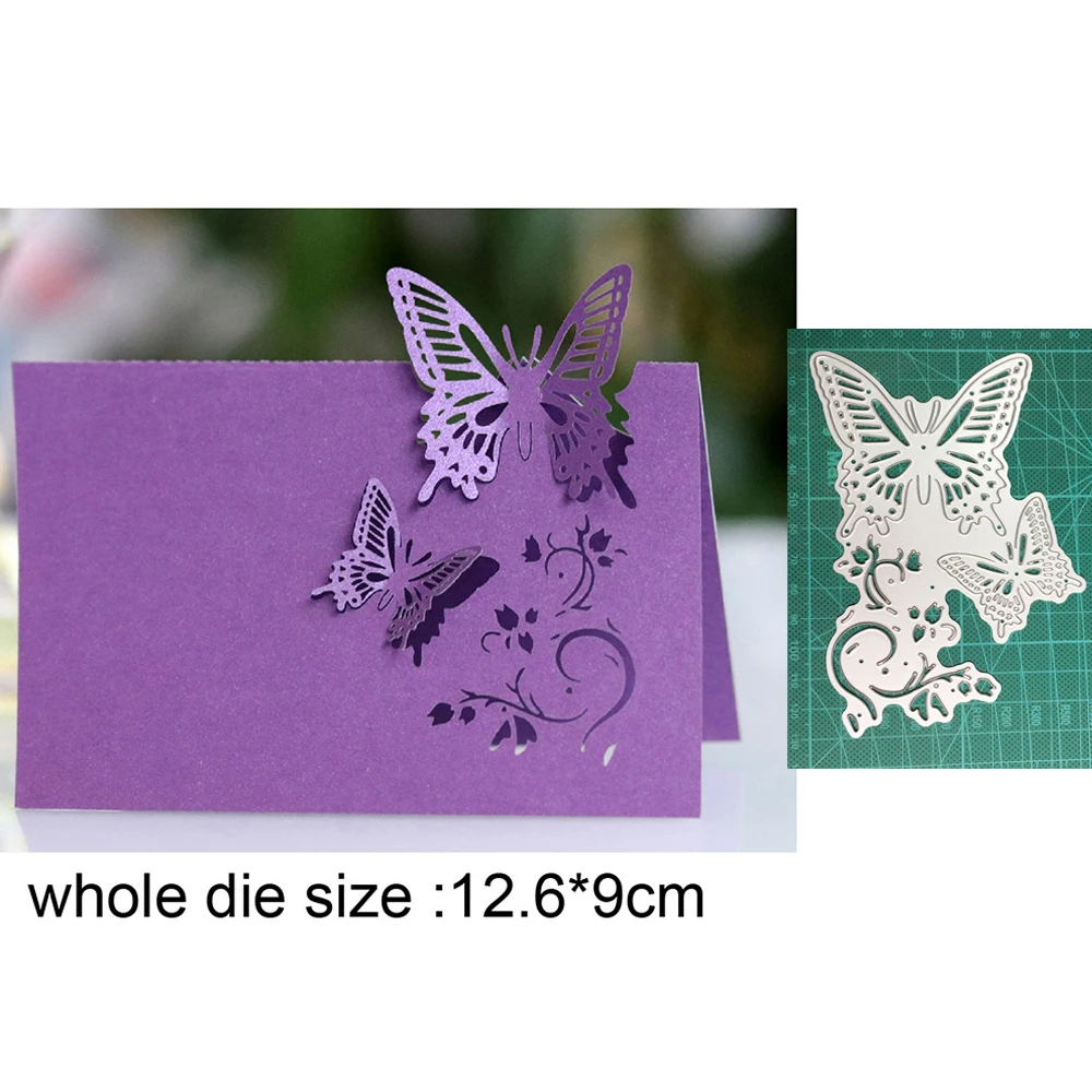 Металлические режущие штампы бабочки кружевная рамка для скрапбукинга тиснение