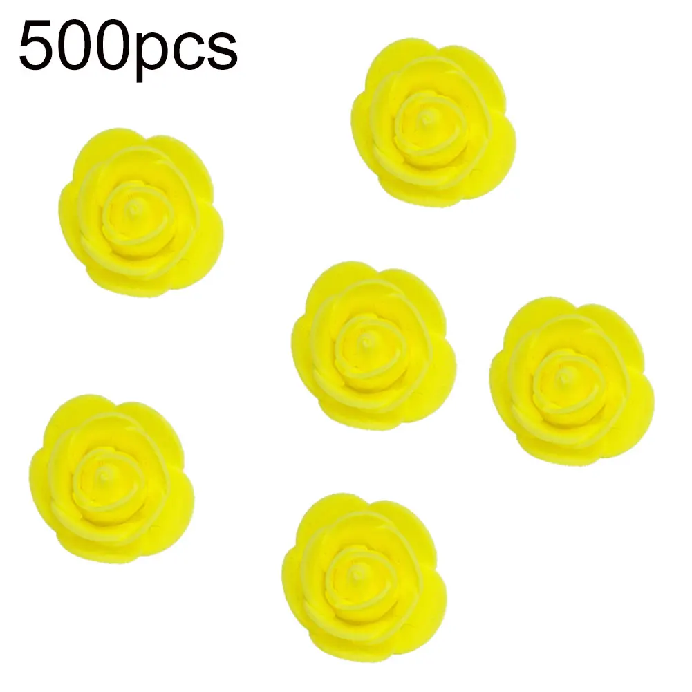 Новое поступление 500 шт 3,5 см ПЭ пена Искусственный цветок розы DIY медведь кукла Дворец бракосочетаний Декор