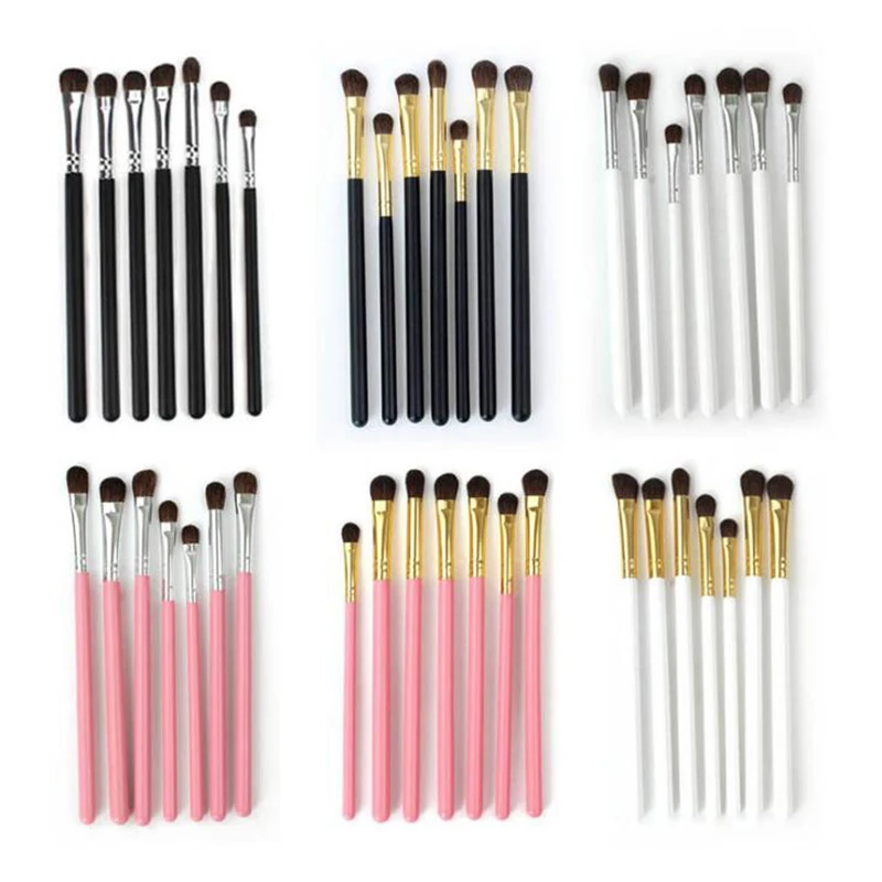 Набор кистей для макияжа 7 шт./компл. мягкая Косметика Тени Карандаш глаз карандаш