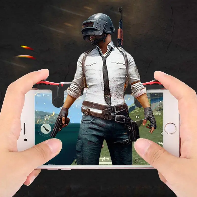New PUBG Joystick Controller Triggers For IPhone Celular Joypad Gamepad Android Fire Aim Mobile Phone Triger | Электроника
