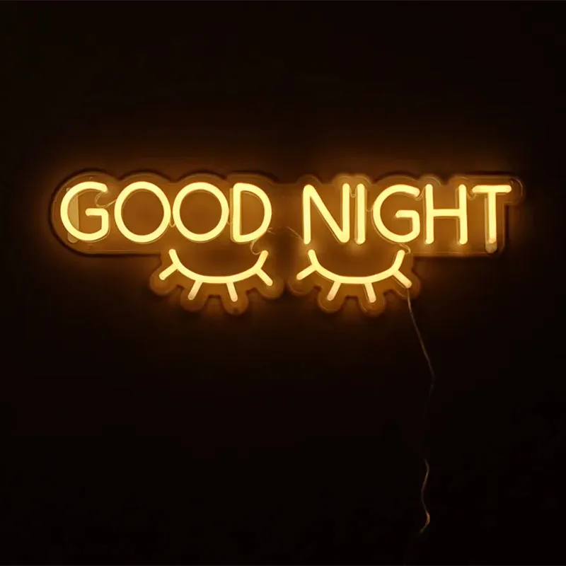 

Custom Made Neon Sign for good night Only LED Wall Lights Party Wedding Shop Window Restaurant Birthday Decoration