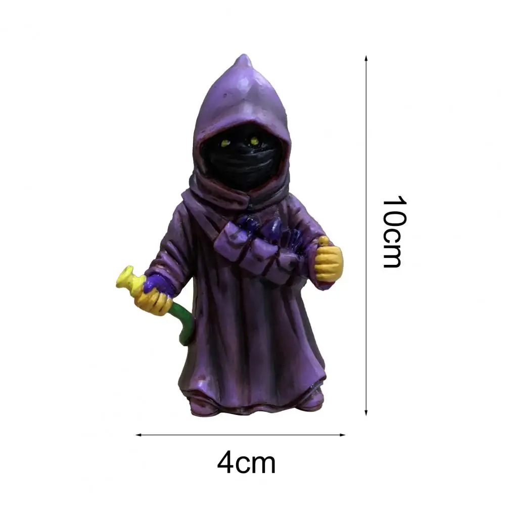 

Figurine Halloween Decoration Ornaments Garden Statue Scary Exquisite Resin Mini Cloak Weirdo Halloween Figurine for Home Decor