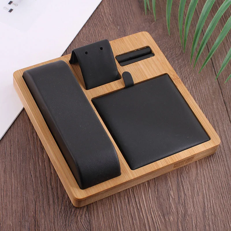 Изделия из бамбука и дерева украшения реквизит Дисплей стойки простой High-end