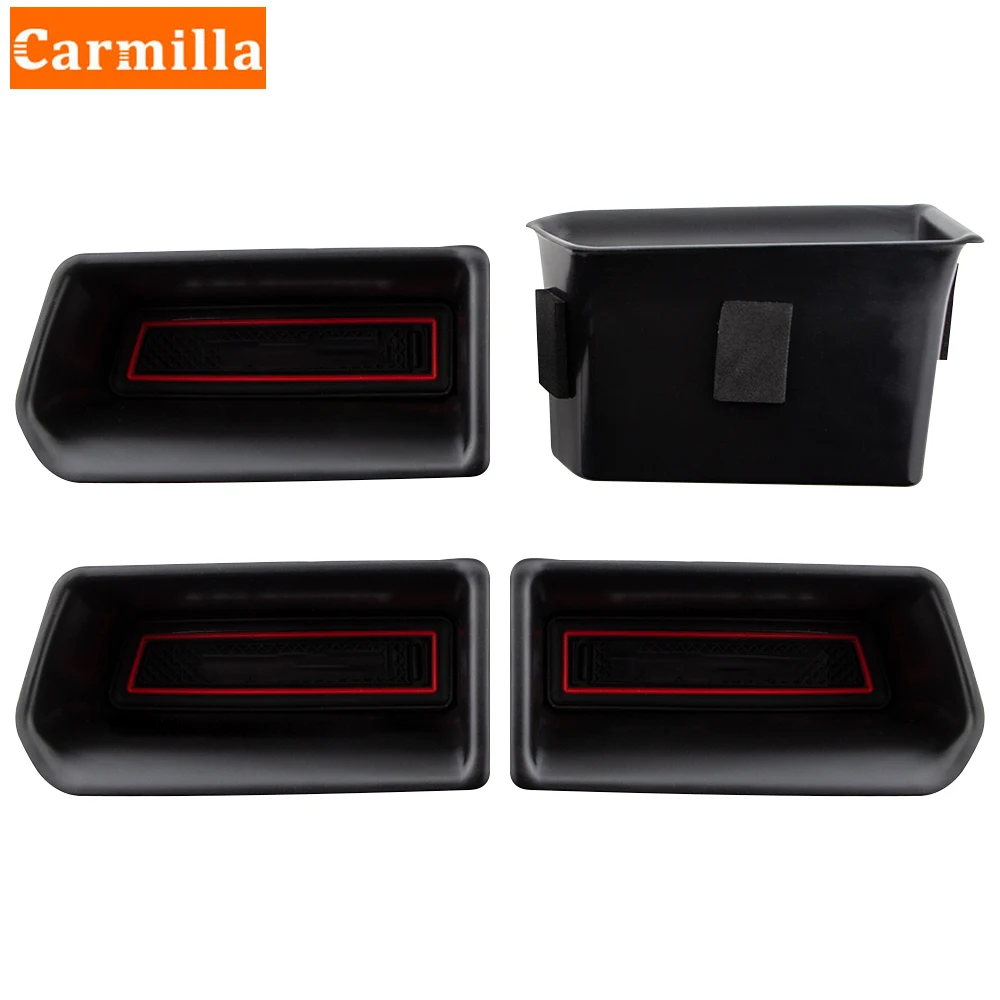 

Car Interior Door Handle Storage Barrel for Volkswagen VW Atlas Teramont 2017 - 2021 ABS Front Back Storage Box Accessories