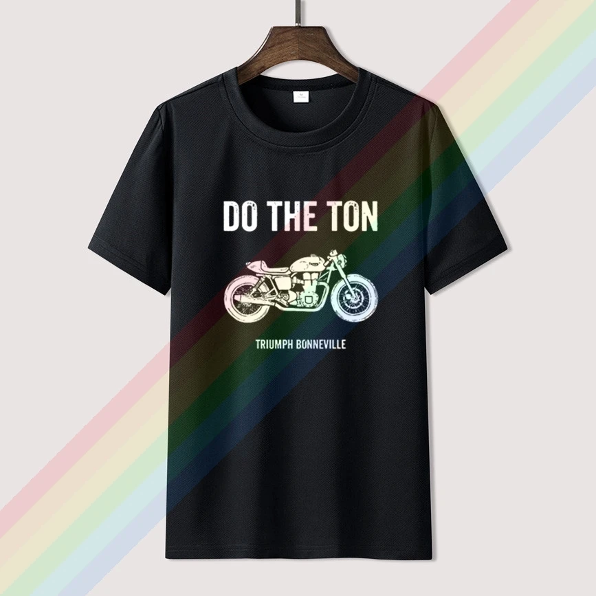 Сделать тонн Triumph белые мотоциклетные футболка с логотипом для мужчин Limitied Edition