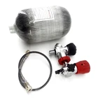 AC520211 2L Airsoft Hpa Pcp резервуар из углеродного волокна, Воздушный бак высокого давления и клапан 300 бар для пневматической винтовки Pcp для охоты