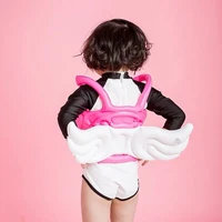baby life jacket floating kids safety life vest childrens cute angle wings swimming pool float for kids 2 8 years