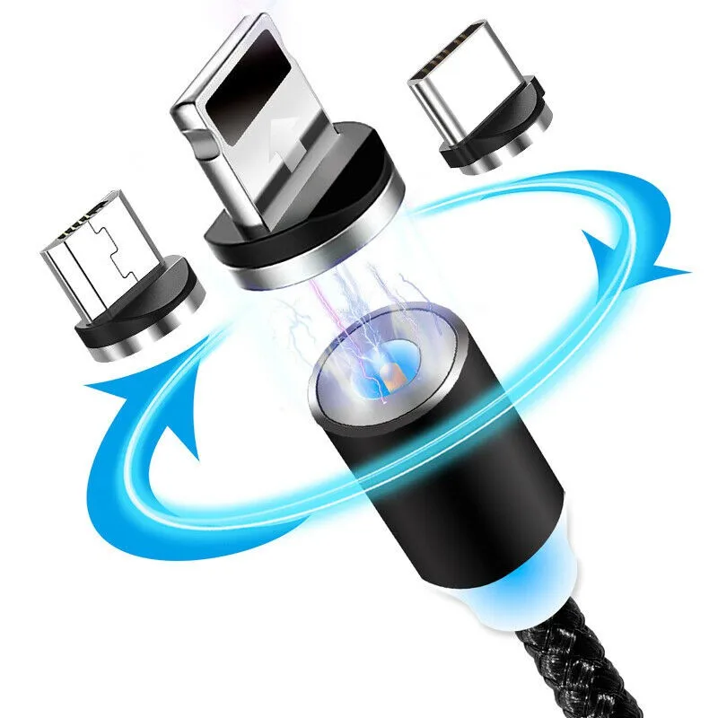 Сильный магнитный usb-кабель для быстрой зарядки Micro USB/type C/I Series смартфон Магнитный штекер зарядное устройство кабель для передачи данных для Android/Iphone