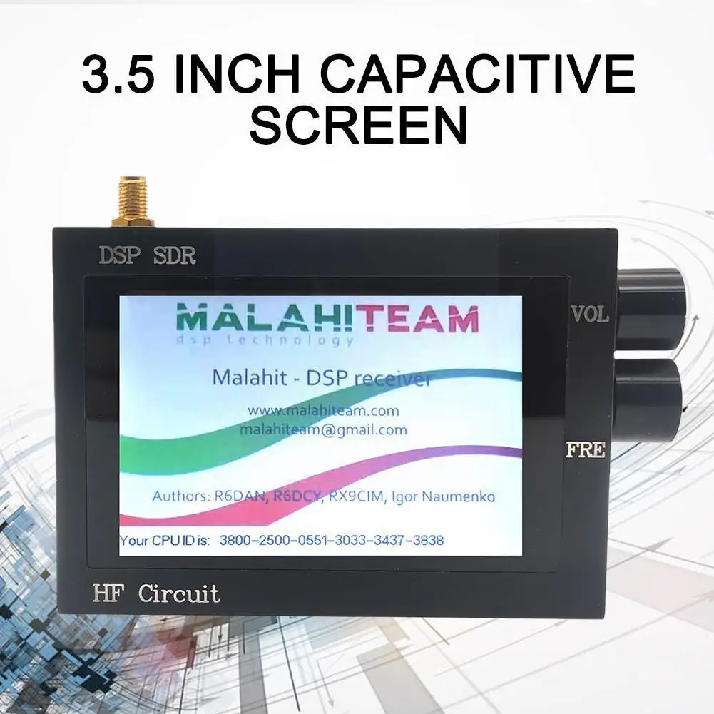

Новая версия 1.10c 3,5 дюймовый Ips емкостный экран Малахит радиоприемник Am/ssb/nfm/wfm встроенный Uhf Sdr Dsp I4j4