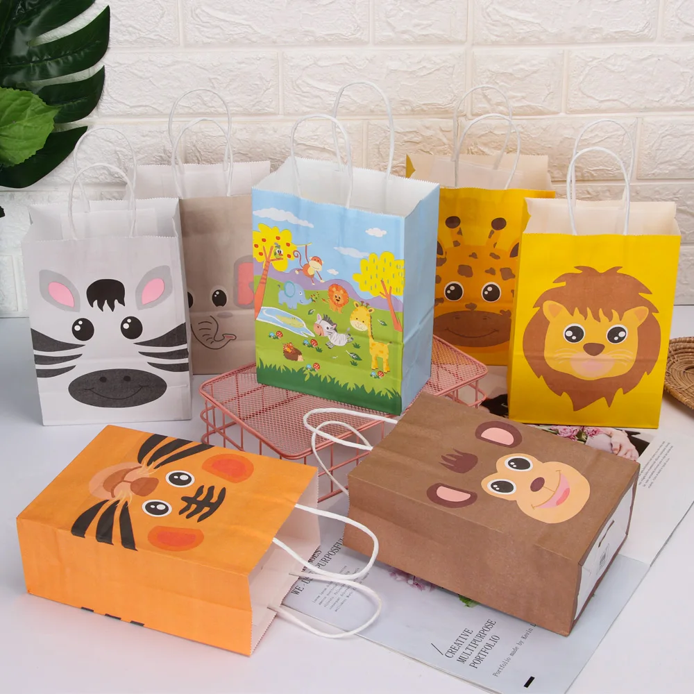 6/10 шт. коробка для конфет в стиле джунгли|Подарочные сумки и упаковка| |