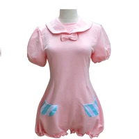brdwn v womens miku luka cosplay costume apron dress homewear pajamas sleepwear jumpsuit