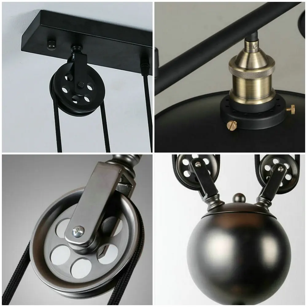 Винтажный подвесной светильник в стиле индастриал для спальни винтажная лампа