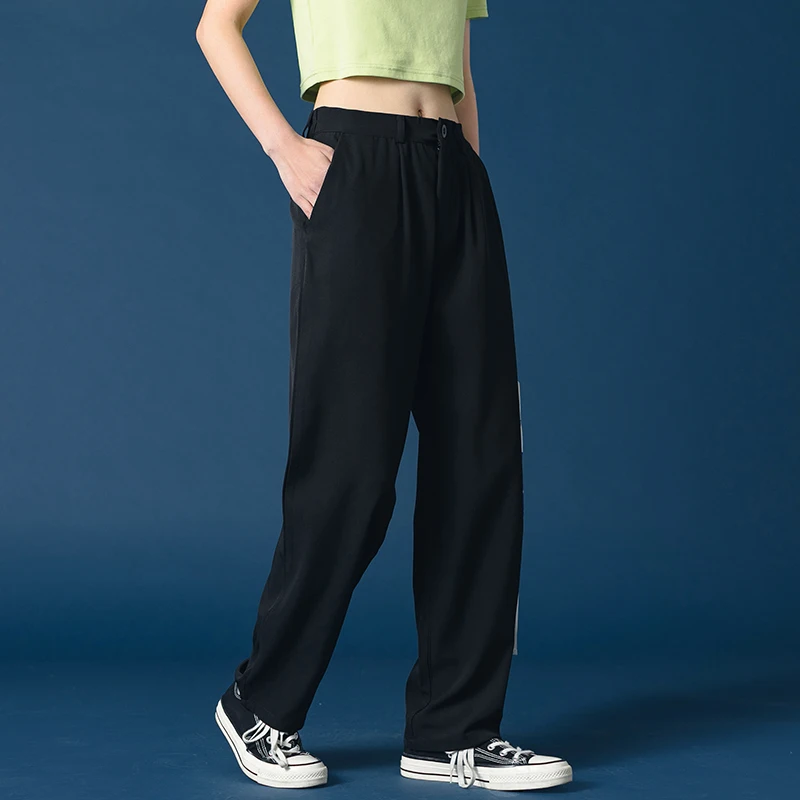 Женские свободные хлопковые шаровары повседневные брюки до щиколотки с