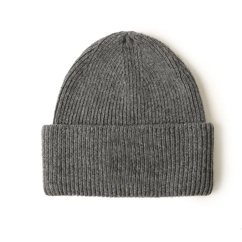 CAVME14 Mid gray CAVME, шерстяные шапки бини, шапки, унисекс, Повседневные шапки, одноцветные, для женщин, мужчин, зимние шапки для девушек, 99% Натуральная шерсть - Цвет: CAVME14 Mid gray