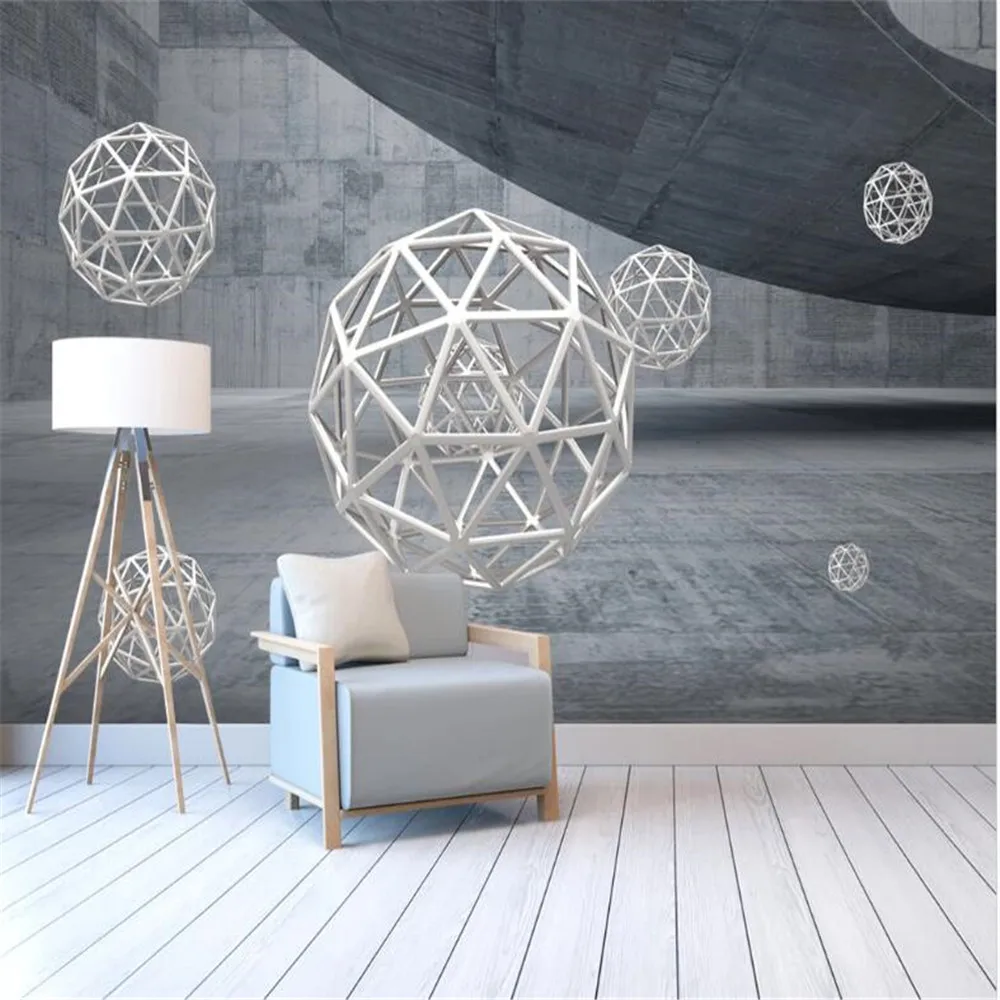 Milofi настенные обои на заказ мурали 3D абстрактное архитектурное пространство трехмерный фон.