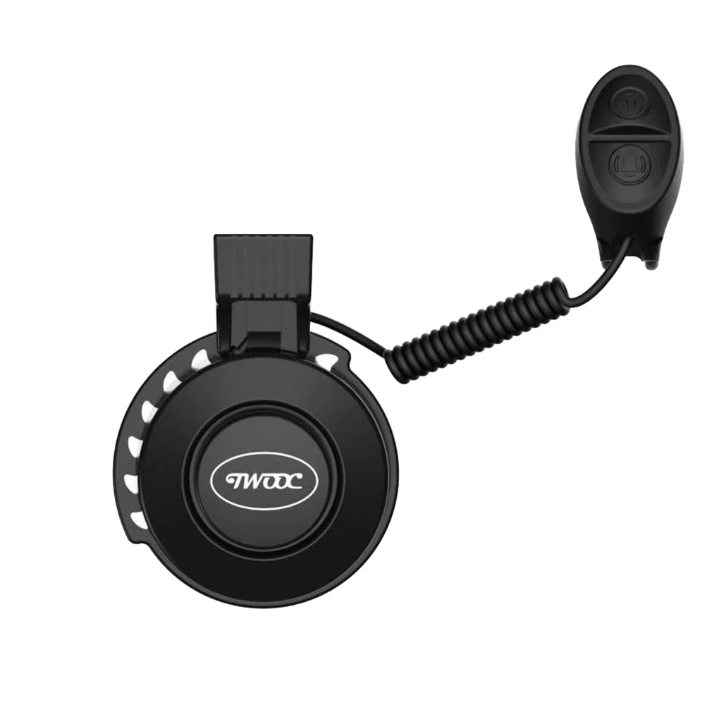 

Electric Bike Bell Ring Waterproof ABS Plastic Adjustable 4 Tones Bike Horn USB Rechargeable Quick-release