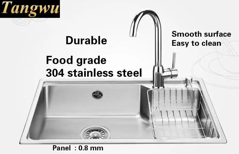 Бесплатная доставка стандартная кухонная мини раковина из нержавеющей стали 304 с